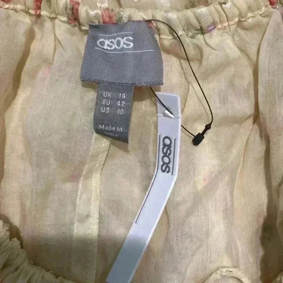 New with tags ASOS DESIGN high low hem tie front beach maxi dress - Picture 8 of 10